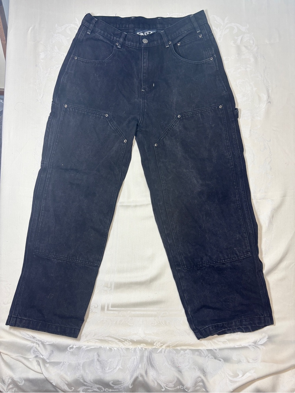 Weekend brand Relaxed Black Men's Carpenter Jeans - Classic Workwear Style